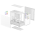 DeepCool CG380 3F Panoramic ATX Mid-Tower Case 3x Pre Installed ARGB Fans , Support Back Connectors & Up to 360mm +240mm Radiators, Front 2x USB3.0 1x USB C , White