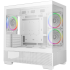 DeepCool CG380 3F Panoramic ATX Mid-Tower Case 3x Pre Installed ARGB Fans , Support Back Connectors & Up to 360mm +240mm Radiators, Front 2x USB3.0 1x USB C , White