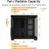 ASUS A32 PLUS ATX Computer Case, 4x Pre-Installed aRGB Fans, Up to 360mm Radiator & 10x 120mm Fan Support, 270° Panoramic View, Detach Side Panels, Black