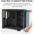ASUS A32 PLUS ATX Computer Case, 4x Pre-Installed aRGB Fans, Up to 360mm Radiator & 10x 120mm Fan Support, 270° Panoramic View, Detach Side Panels, Black
