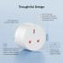 SONOFF S60 13A UK WiFi Smart Plug Socket Mini with Energy Monitoring, Remote Control, Smart Scheduling, Works with Alexa/Google Home/IFTTT, 2.4 GHz, No Hub Required