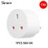 SONOFF S60 13A UK WiFi Smart Plug Socket Mini with Energy Monitoring, Remote Control, Smart Scheduling, Works with Alexa/Google Home/IFTTT, 2.4 GHz, No Hub Required