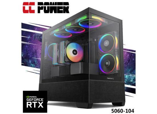 CC Power 5060-104 Gaming PC NEW 14Gen Intel Core i7 20-Cores w/ Nvidia RTX 5060 8GB DDR7 & Advanced Air Cooler
