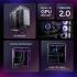 Cooler Master MasterFrame 500 Mesh ATX Mid-Tower PC Case – High Airflow Premium Aluminum Chassis, Powerful Dual 200mm Intake Fans, Freeform 2.0 Modular Frame, 360mm Radiator Support, USB-C, Black