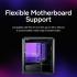 Cooler Master MasterFrame 500 Mesh ATX Mid-Tower PC Case – High Airflow Premium Aluminum Chassis, Powerful Dual 200mm Intake Fans, Freeform 2.0 Modular Frame, 360mm Radiator Support, USB-C, Black