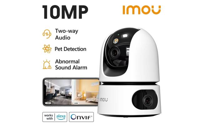 IMOU Ranger Dual 10MP WiFi 360 PT Camera Dual Lens Human Pet Detection Night Vision Two-Way Talk Security Surveillance IP Camera