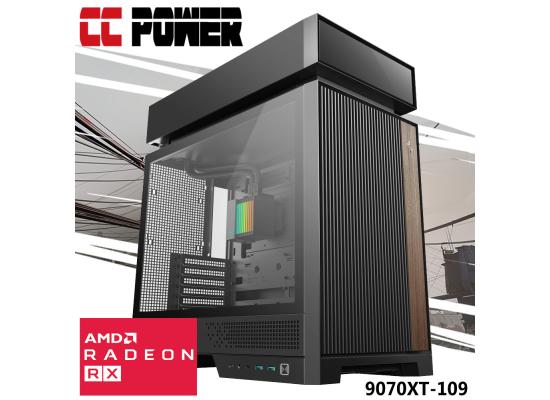 Powered By Asus 9070XT-109 Gaming PC NEW Intel Core Ultra 9 K-Series 24-Cores w/ AMD Radeon RX 9070 XT 16GB GDDR6 & Liquid Cooler