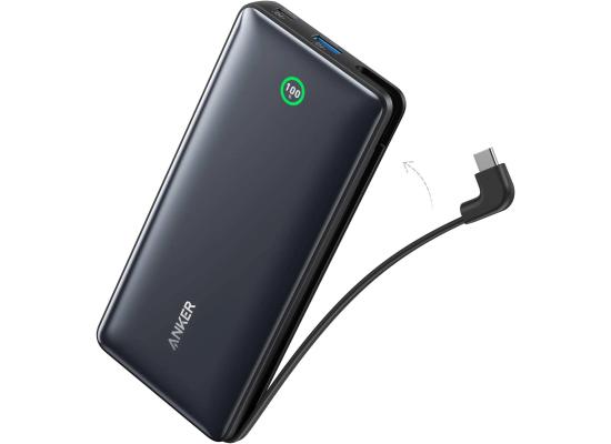 Anker Nano Power Bank 20000mAh, 30W Fast Charging, Built-In USB-C Cable, Smart Display, PPS Fast Charging for iPhone 15, Samsung S23 Ultra, Compact & Portable Charger - Black product thumbnail 2