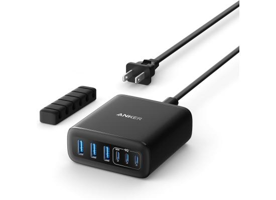 Anker Desktop Charger, Fast Charging USB C Charger with 112W Max 6-Port Desk Accessories for Home Office, Campatible with Multiple Devices, iPhone, iPad, MacBook, Galaxy and More (Cable Not Included) product thumbnail 2