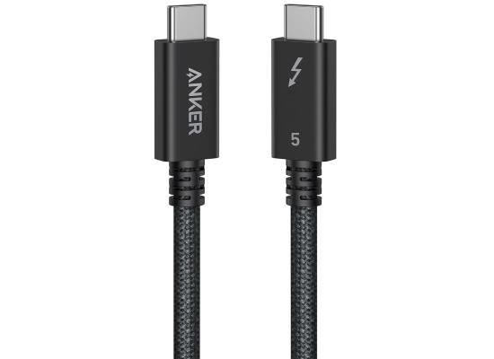 Anker Prime Thunderbolt 5 Cable, 1M USB C to USB C Cable, 240W Charging, 80Gbps Data Transfer, Up to 120Gbps Bandwidth, 8K/4K Displays, for iPhone 16, MacBook, and More - Black product thumbnail 2