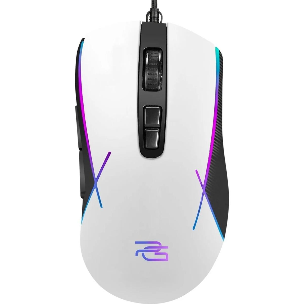 Proove Defiant Wired Optical Gaming Mouse 7200DPI - White