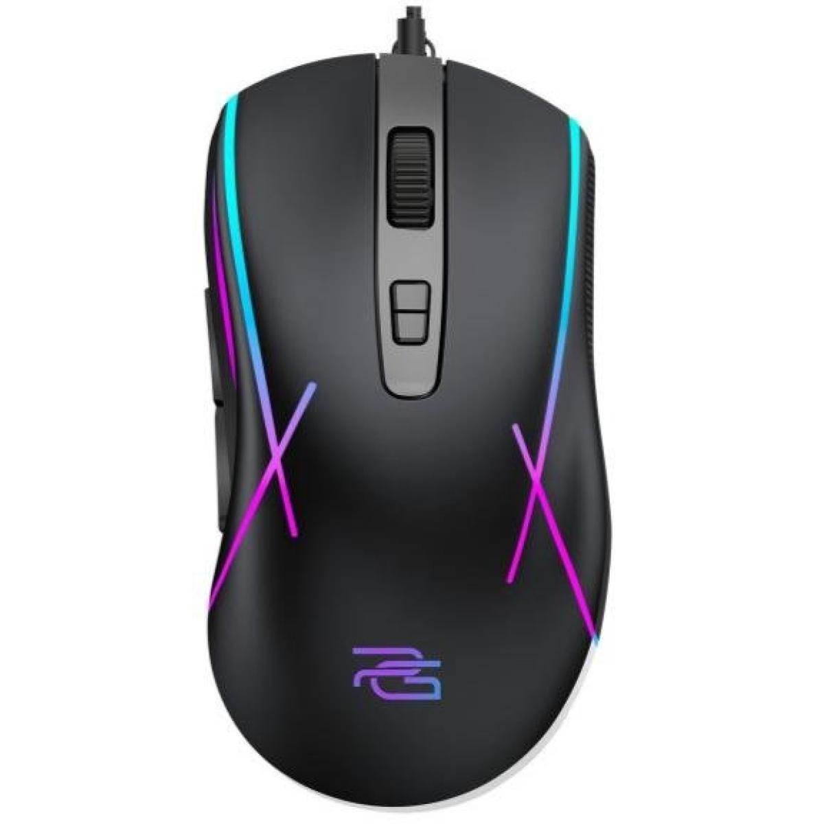 Proove Defiant Wired Optical Gaming Mouse 7200DPI - Black