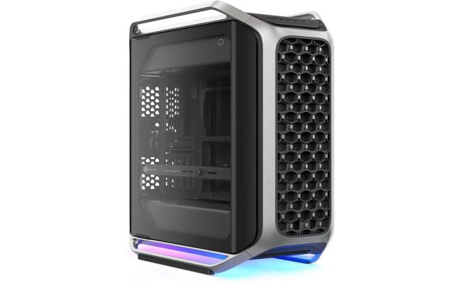 Cooler Master Cosmos Alpha Full Tower PC Case Free Form 2.0 Rotatable Layout,400mm GPUs 420mm Radiator Curved Aluminum Frame, Tempered Glass, Dual 200mm Fans, E-ATX Support, USB-C 20Gbps