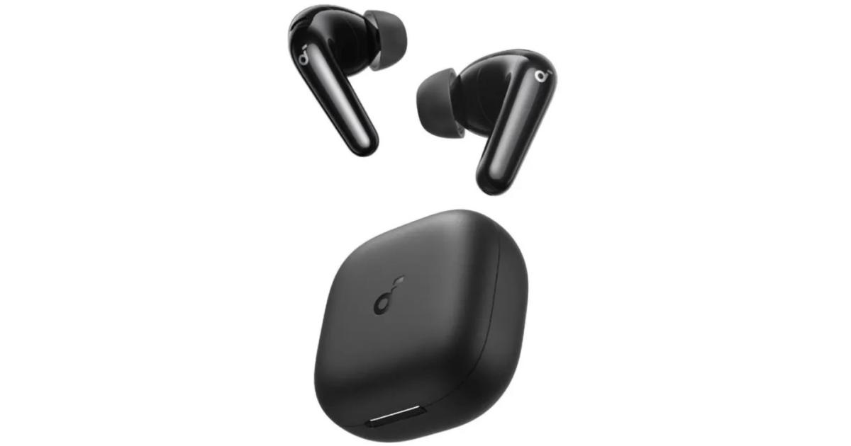 Anker Soundcore R60I NC، إلغاء الضوضاء التكيفي في الوقت الحقيقي، صوت عالي الدقة، سماعات أذن للترجمة، وقت تشغيل 50 ساعة، سماعات أذن لاسلكية، سماعات بلوتوث، صوت مكاني، شحن سريع، IP55، أسود