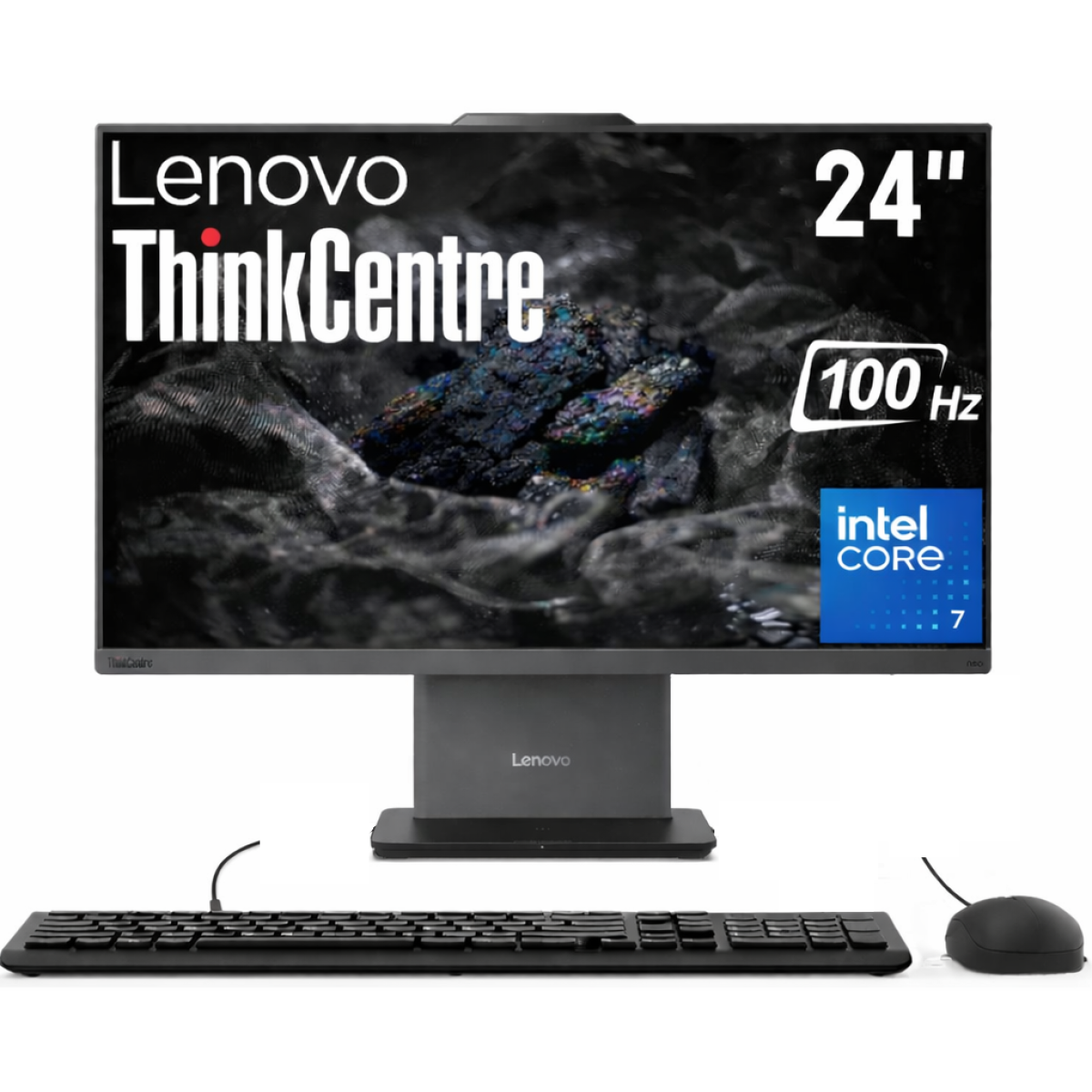 Lenovo ThinkCentre NEO 50a Gen 5 (2025) 24" All-in-One PC Intel\u00ae Core 7 240H 10-Cores w\/ High-Performance Processor NONE Touch Screen - Luna Grey