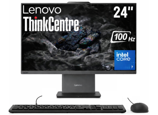Lenovo ThinkCentre NEO 50a Gen 5 (2025) 24" All-in-One PC Intel® Core 7 240H 10-Cores w/ High-Performance Processor NONE Touch Screen - Luna Grey