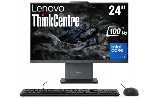 Lenovo ThinkCentre NEO 50a Gen 5 (2025) 24" All-in-One PC Intel® Core 7 240H 10-Cores w/ High-Performance Processor NONE Touch Screen - Luna Grey