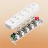 LDNIO SC4408C Overload Protector Electric Extension Socket Universal Plug Type Power Strip with 4 USB Ports Socket - White
