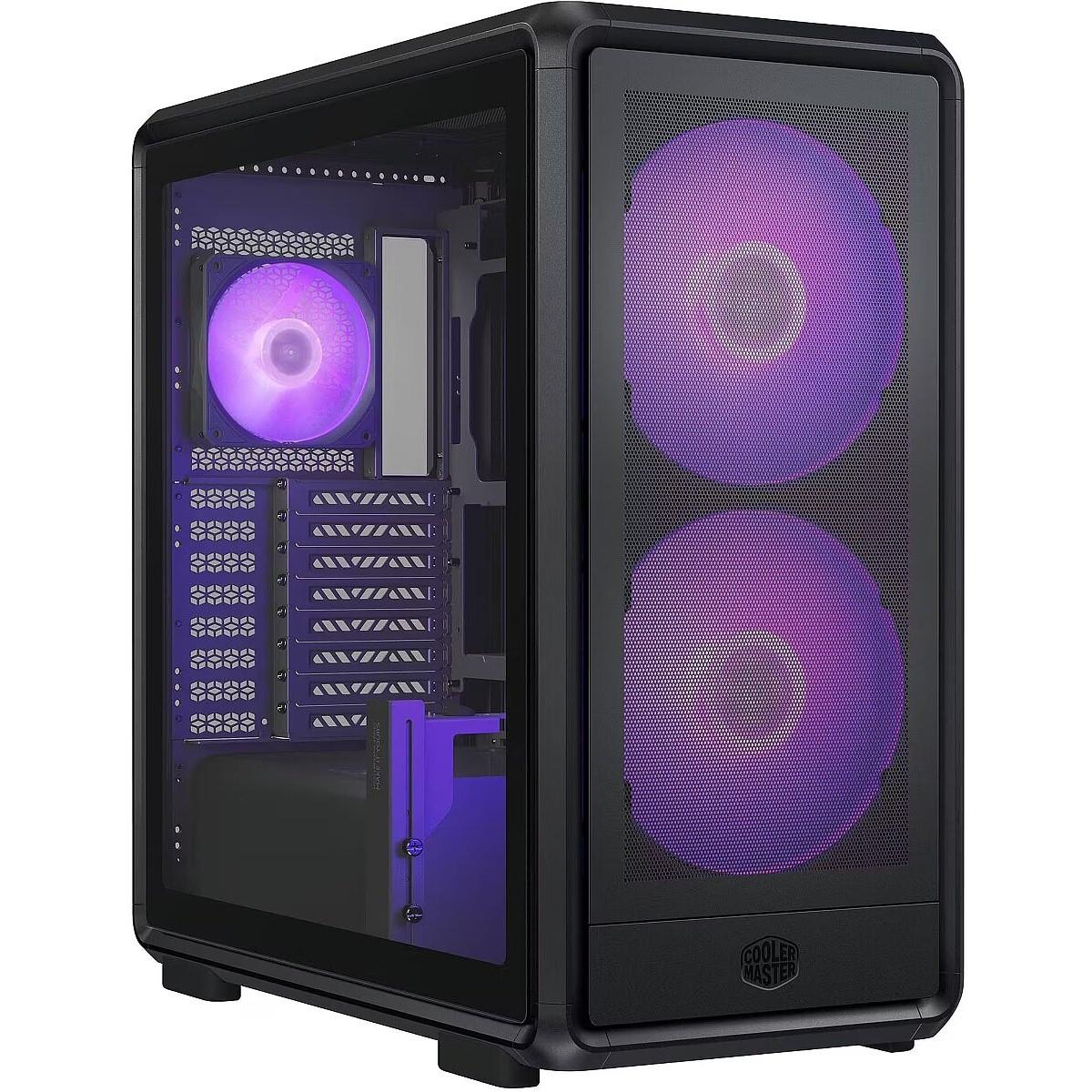 Cooler Master Masterframe 600 Black Case | Freeform 2.0 Modular Platform ATX Mid-Tower Case | Support Upto RTX 5090 | 420mm AIO Support | Type C Connector | Aluminum Frame | Magnetic Side Panels
