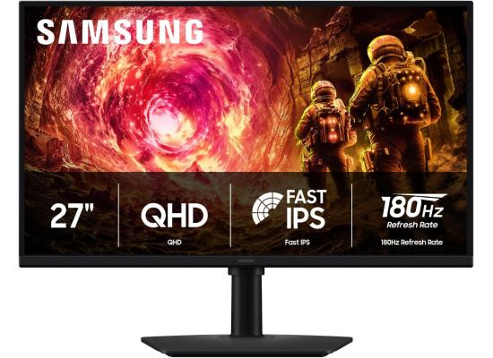 Samsung 27” Odyssey G5 G50F QHD 2K 180Hz Refresh Rate, Fast IPS Panel, HDR10, NVIDIA G-Sync Compatible, 1ms Response Time (GtG), AMD FreeSync™, Adjustable Stand, LS27FG502ENXZA product thumbnail 2