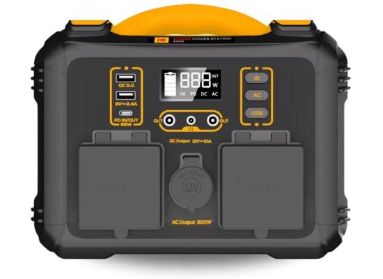 Kodak S300 Portable Station 236.25Wh Battery Capacity 600W Peak Output Power 180W Solar Input Power Optimal Performance with Kodak Solar Panels