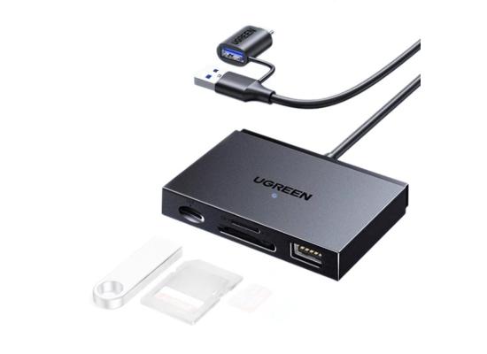 UGREEN 45178 2 In 1 USB A / Type C to SD / TF / NM Card Reader for Apple / Huwei / Android product thumbnail 2