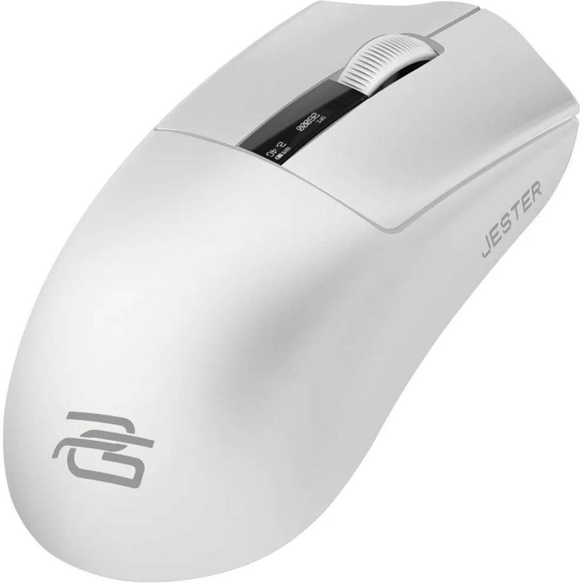 Proove Gaming Jester 8K is an ultra-light wireless mouse, 59 g, Connection Types: 2.4 GHz, Bluetooth, USB - White