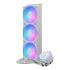 Cooler Master Atmos II 360 LCD AIO CPU Liquid Cooler – 360mm Radiator, Customizable LCD Display, 3X ARGB PWM Fans, Dual-Chamber Pump, Ultra-Quiet Performance, AMD AM5/AM4 & Intel LGA 1851/1700, White