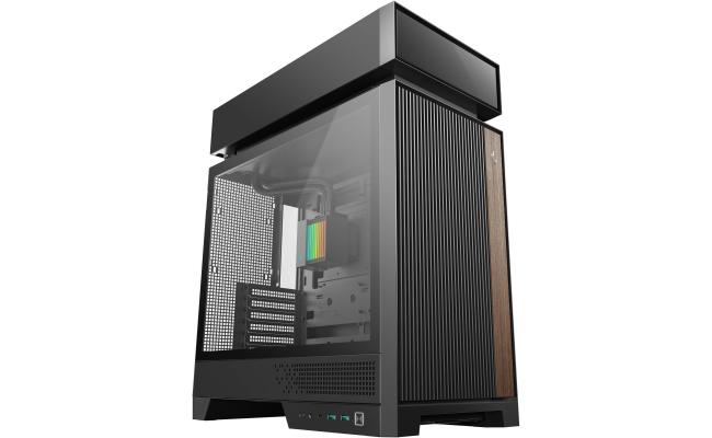 DeepCool CL6600 Computer Case, Pre-installed 360mm ARGB Liquid Cooler & 2x FL12R SE ARGB Fans, ABS + SPCC + Tempered Glass Material, Black