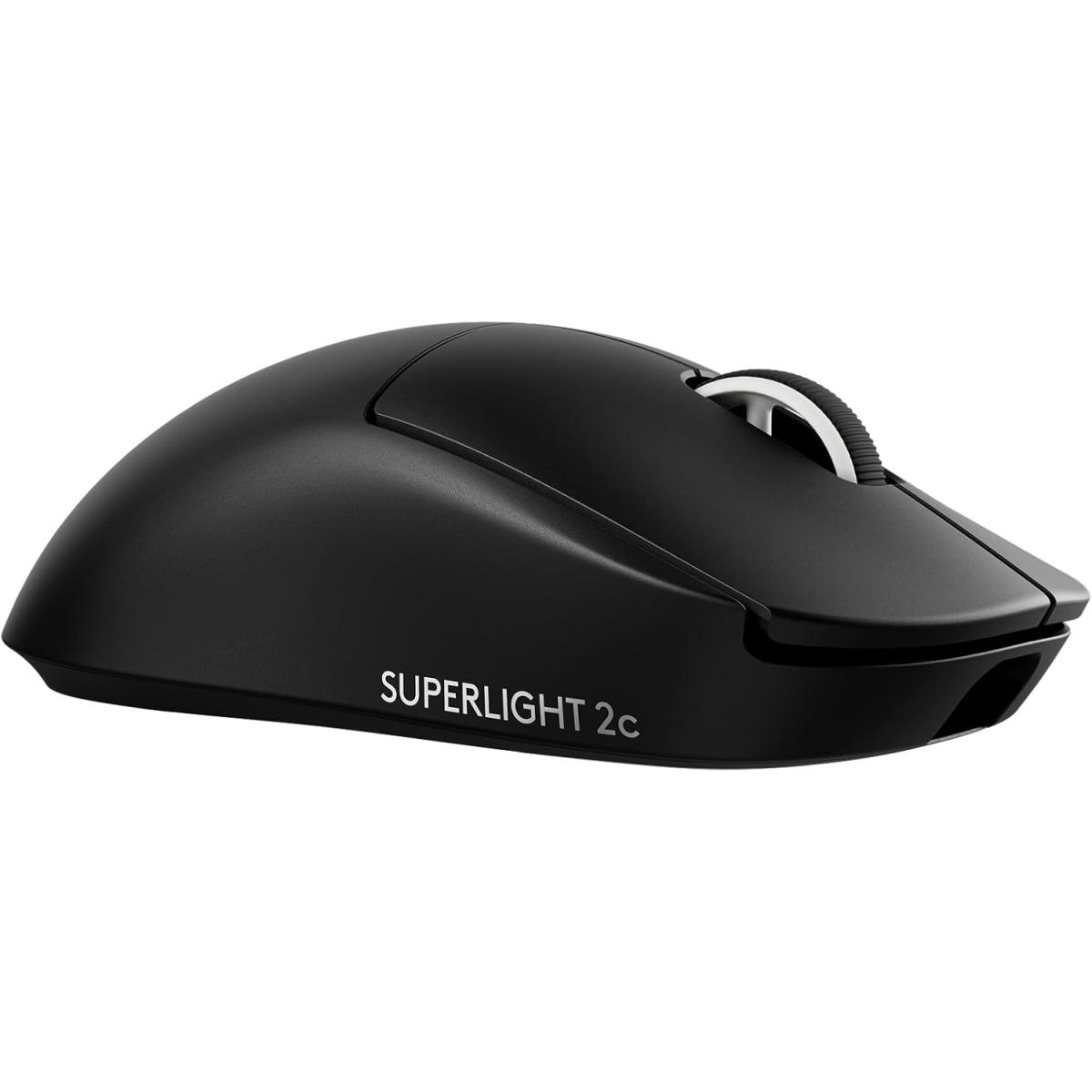 Logitech G PRO X Superlight 2c Wireless Gaming Mouse, 51 g pro-Grade Compact Mouse with 5 programmable Buttons, USB-C Charging, 44K DPI Sensor, up to 8 kHz Polling for PC\/Mac - Black