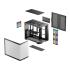 DeepCool CG530U 4F Curved Glass Panoramic ATX Mid-Tower Case 4x Pre Installed Fans Dual Chamber, Support Back Connectors & Up to 2x 360mm +280mm Radiators, Front 2x USB3.0 , Black