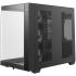 DeepCool CG530U 4F Curved Glass Panoramic ATX Mid-Tower Case 4x Pre Installed Fans Dual Chamber, Support Back Connectors & Up to 2x 360mm +280mm Radiators, Front 2x USB3.0 , Black