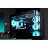DeepCool CG530U 4F Curved Glass Panoramic ATX Mid-Tower Case 4x Pre Installed Fans Dual Chamber, Support Back Connectors & Up to 2x 360mm +280mm Radiators, Front 2x USB3.0 , Black