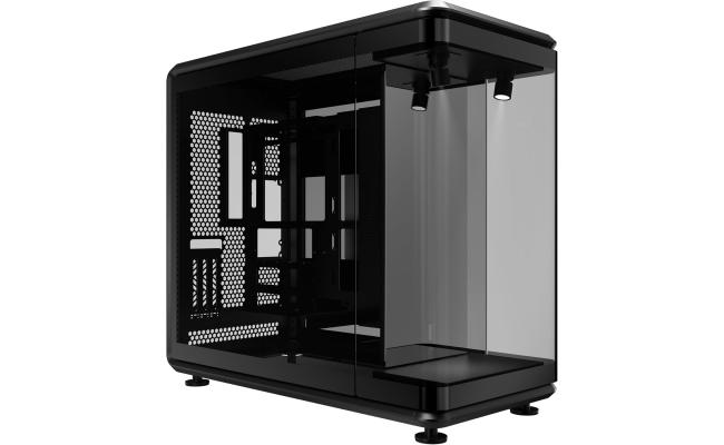 Cooler Master MasterFrame 360 Panorama Open-Frame ATX PC Case, 3-Side Panoramic Tempered Glass, 430mm GPU Max, 360mm Radiator Support, PCIe 5.0, Supports Up to 12×120mm Fans, USB4 Type-C