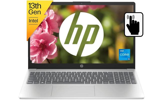 HP Laptop 15-fd0215dx (2024) NEW 13th Gen Intel Core i5 10-Cores Slim Design w/ IPS Touch Screen Display & Windows 11 - Silver