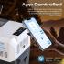 Promate PowerCooler-40 CoolFast 40 Liters Portable Outdoor Mini Refrigerator, 52000mAh Powerpack, 42G/R134A Fridge Refrigerant, 400lm LED Flashlight, 1.5m Power Adapter Cable, Gray/White