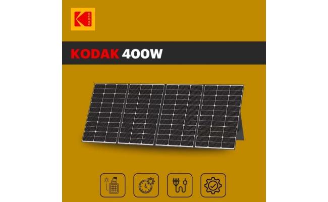 Kodak 400W Portable Solar Panel 23% Conversion Rate , Multiple, Wide compatibility , Magnetic w/ IP65 Waterproof Rating & Adjustable legs , MC4 / MC4 Compatible