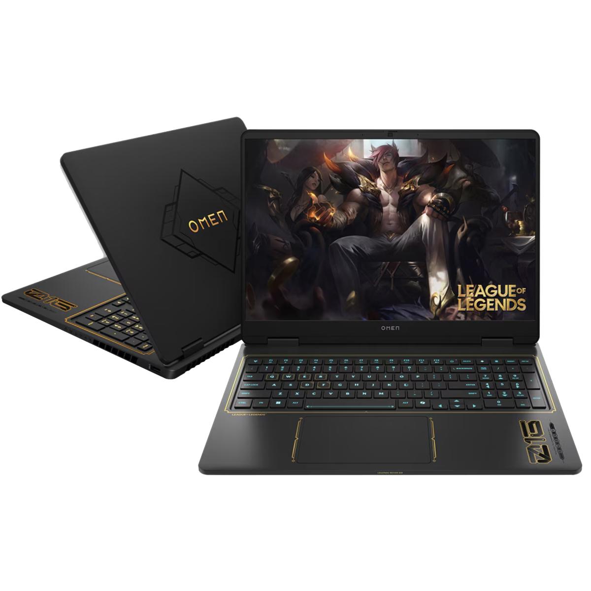 HP OMEN League of Legends Ltd Ed (2025) 16-AM0017DX 14Gen Intel Core i7 14650HX 16-Cores OMEN AI Boost Eyesafe\u00ae Certified Display w\/ Nvidia RTX 5060 8GB DDR7 & IPS 165Hz Display - Black
