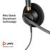 Poly - EncorePro 510 QD Wired Headset (Plantronics) - Works with Poly Call Center Digital Adapters - Acoustic Hearing Protection - Mono (Single-Ear)
