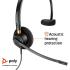 Poly - EncorePro 510 QD Wired Headset (Plantronics) - Works with Poly Call Center Digital Adapters - Acoustic Hearing Protection - Mono (Single-Ear)