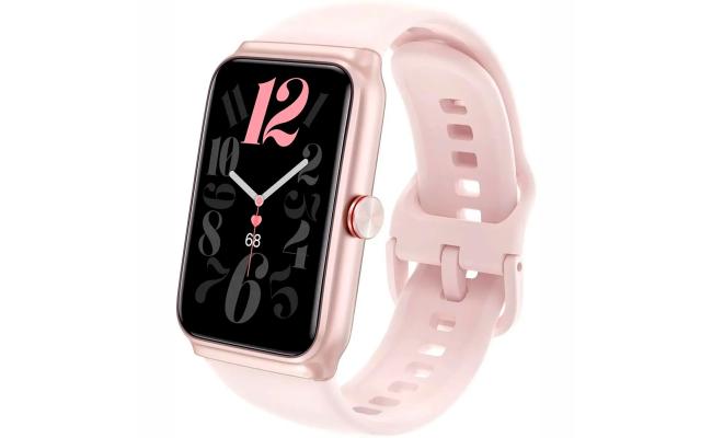HONOR CHOICE Band Smartwatch, 1.64 " 326 PPI AMOLED Display, 110mm-180mm Adjustable Strap, Bluetooth 5.3, 5ATM Waterproof, Silicone Strap, Pink