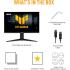 ASUS TUF VG27AQML5A Gaming AI 27" Fast IPS QHD 2K 300Hz 0.3 ms HDR 400 G-SYNC® Compatible, Height Adjustment Stand w/ 2x HDMI 2.1 , Display Port & Seakers , Black