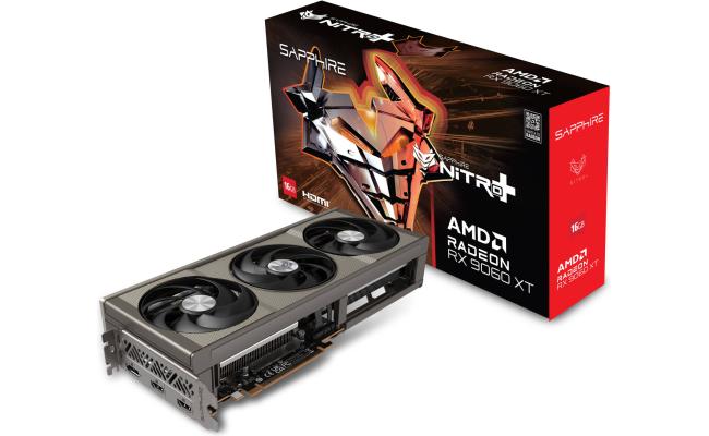 SAPPHIRE NITRO+ AMD Radeon RX 9060 XT Graphics Card, 16GB GDDR6 128-Bit Memory, 3320 MHz Boost Clock, 2048 Stream Processors, 20 Gbps Memory Clock, PCI-Express 5.0 x16