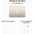 Apple NEW MacBook AIR 15 (2025) Apple M4 (256GB/16GB) 10‑Core CPU & 10‑Core GPU Retina True Tone , Starlight