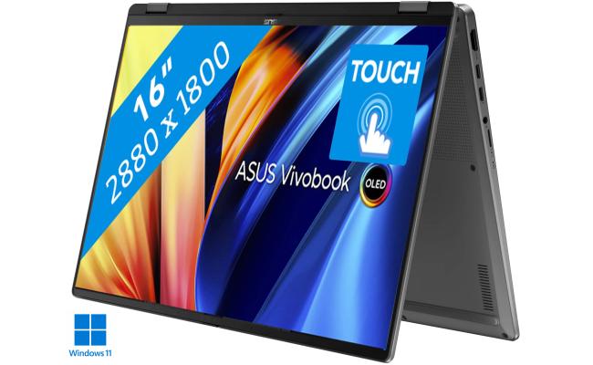 ASUS Vivobook 16 Flip (2025) TP3607SH AI-Powered NEW Intel Core Ultra 7 Gen II 256V 8-Cores Ultimate Flexibility w/ NVIDIA RTX 5050  8GB DDR7 & OLED 3K 120Hz Touch Screen