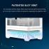 ASUS Prime AP202 ARGB White mATX pc case with Fully Tempered Curved Glass, Supports Graphics Cards up to 420mm Long, 360mm Long radiators, Easy-Detach Rail, Patented Slot Vent, 3 Built-in ARGB Fans