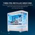 ASUS Prime AP202 ARGB White mATX pc case with Fully Tempered Curved Glass, Supports Graphics Cards up to 420mm Long, 360mm Long radiators, Easy-Detach Rail, Patented Slot Vent, 3 Built-in ARGB Fans