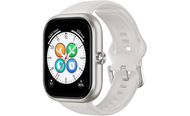 Honor Choice Watch| 1.95" AMOLED Display | Bluetooth Calling | 120 Workout Modes | 5ATM Swim-Ready | Upto 12 Days Battery Life | Built-in Multi-System GNSS | SpO2, Heart Rate, Sleep Tracking , White