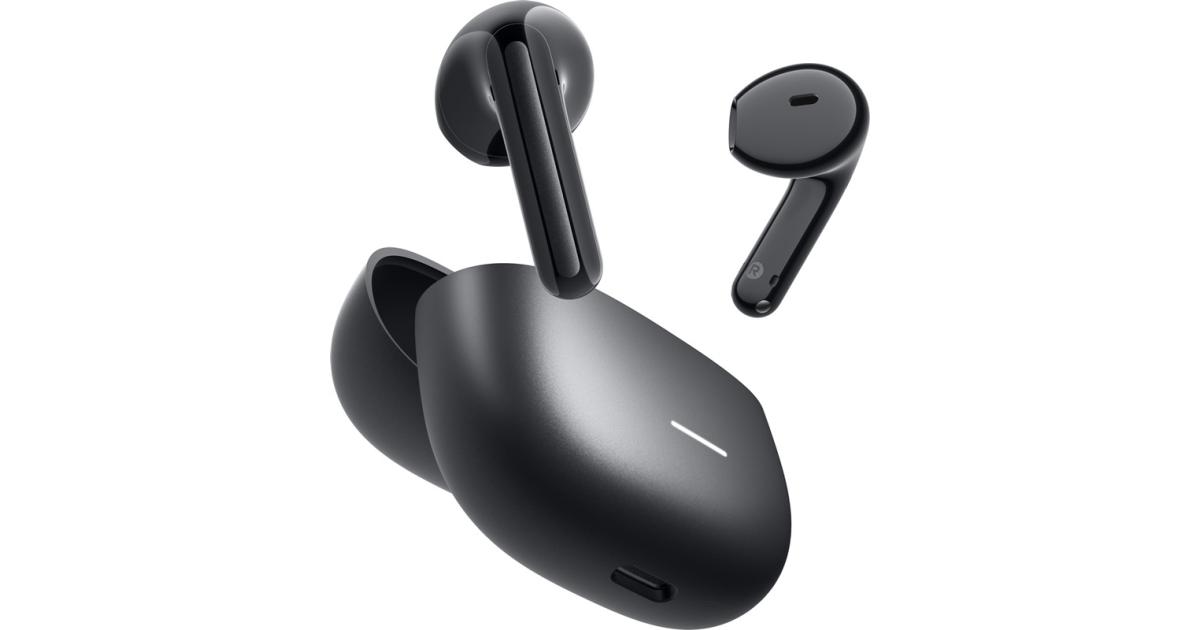 Xiaomi Redmi Buds 8 Active - نصف داخل الأذن، بلوتوث 5.4، سماعات أذن مع ميكروفون AI وإلغاء الضوضاء، حتى 37 ساعة مع الحافظة عمر البطارية - أسود