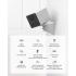 Ezviz CB2 Wi-Fi Smart Home Battery Camera, 1080p Resolution, IR Night Vision Up to 5m, Two-Way Talk, Smart Human Motion Detection, Up to 50 Days of Battery Life, White